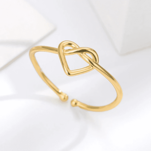 Bague à coeur or