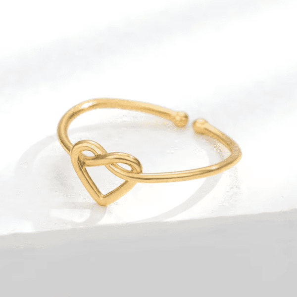 Bague à coeur or