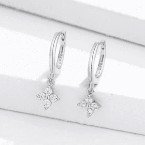 Boucles d'oreilles argent minimaliste pour femme