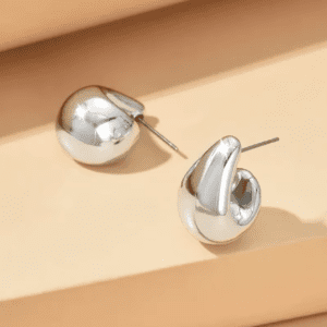 Boucle d'oreilles goutte argent