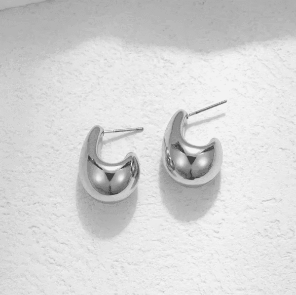 Boucle d'oreilles goutte argent