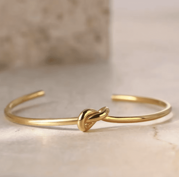 Bracelet nœud or