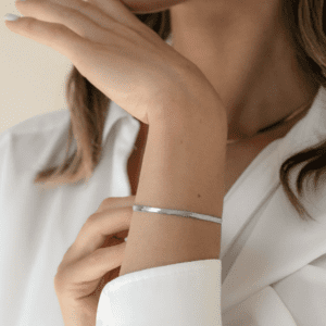 Bracelet snake argent